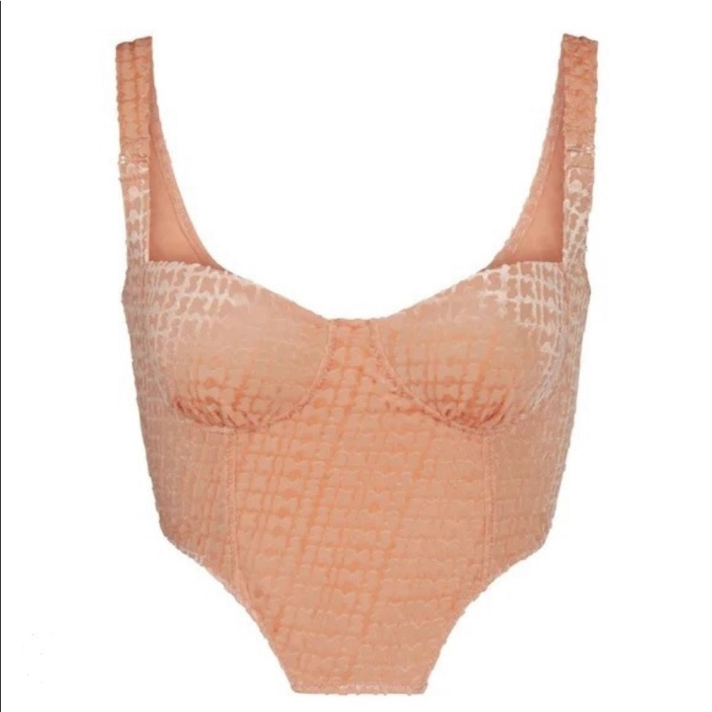 NWT Skims velvet corset top XL